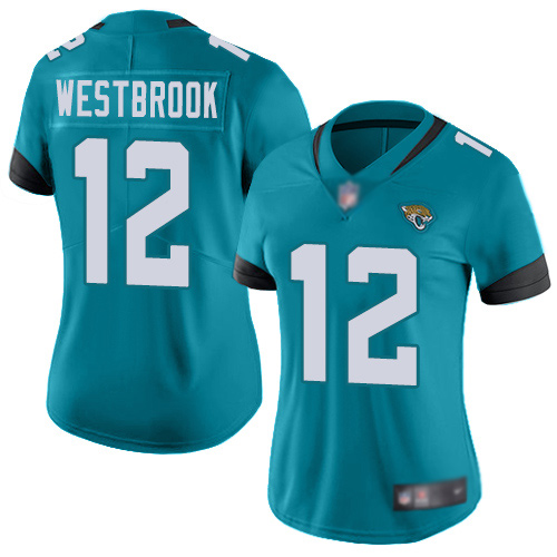 Nike Jacksonville Jaguars #12 Dede Westbrook Teal Green Alternate Women Stitched NFL Vapor Untouchable Limited Jersey->women nfl jersey->Women Jersey